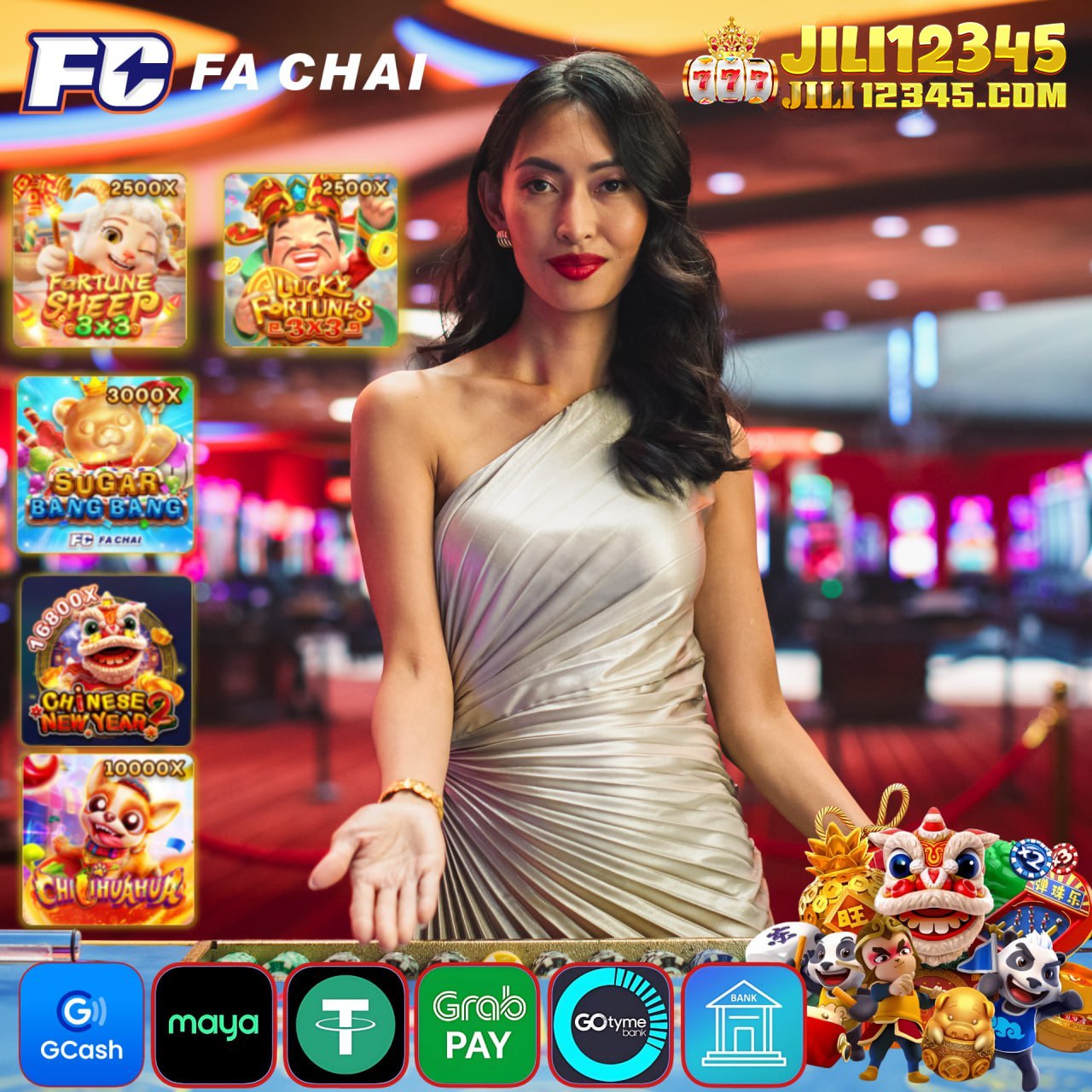 Slots online com símbolos coloridos